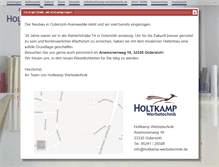 Tablet Screenshot of holtkamp-werbetechnik.de